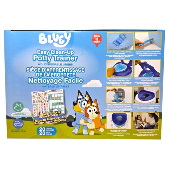 Bluey Potty Trainer Easy Clean-Up 3-in-1 with 20 Disposable Liner Bags - Picture 4 of 12
